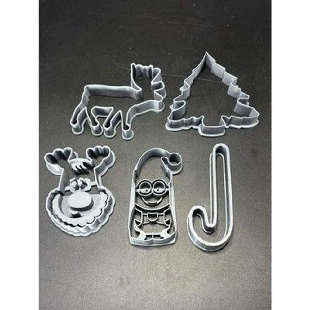 Christmas Custom 3DPrint Cookie Cutters Unique designs baking perfect for gifts
